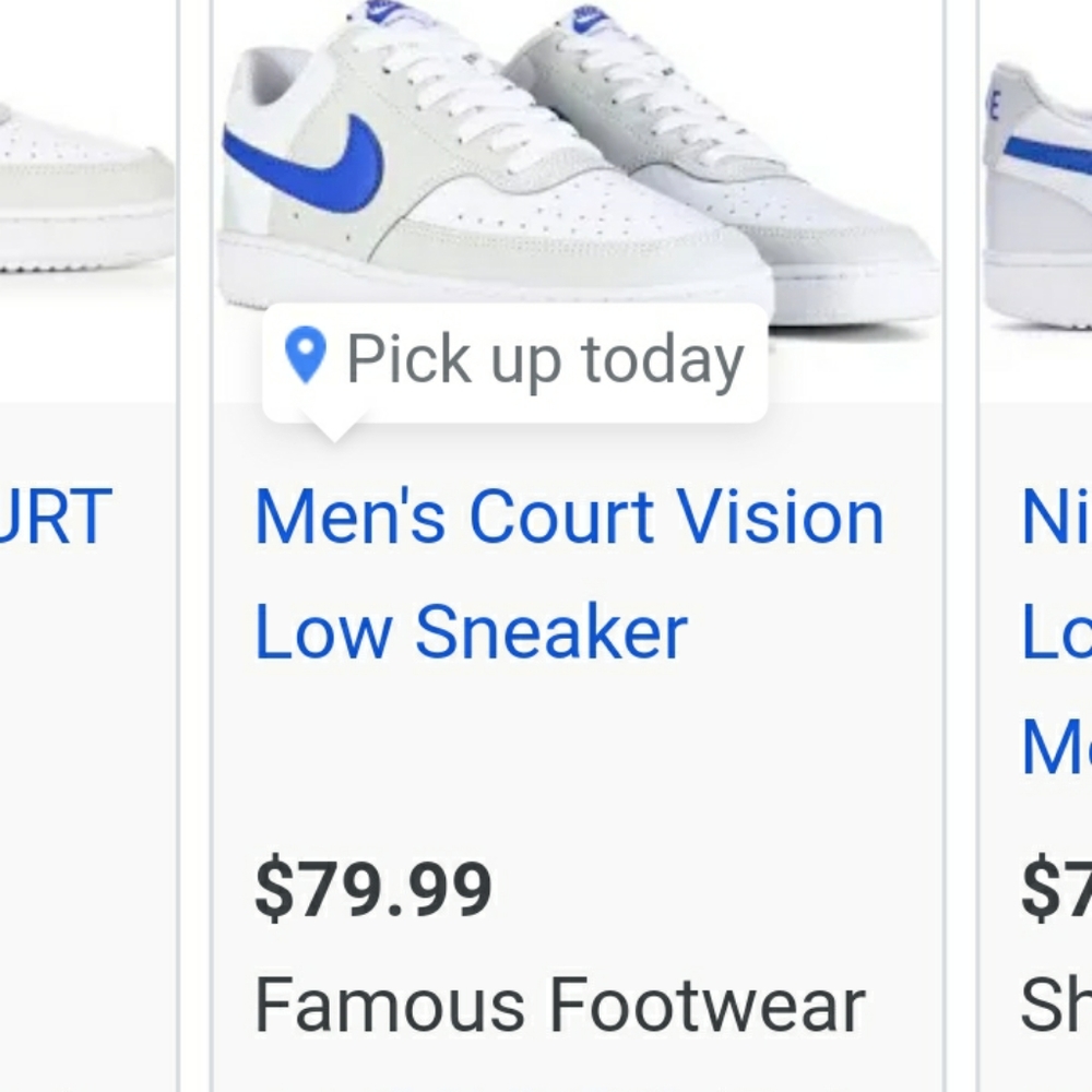 Mens Nike Court Vision Low